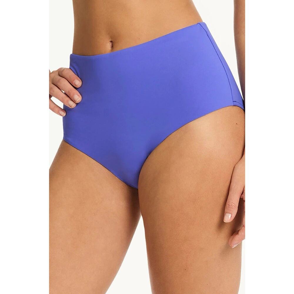 NWT Cuup High Waist Swim Bottoms Iris Blue 6 (XXL)